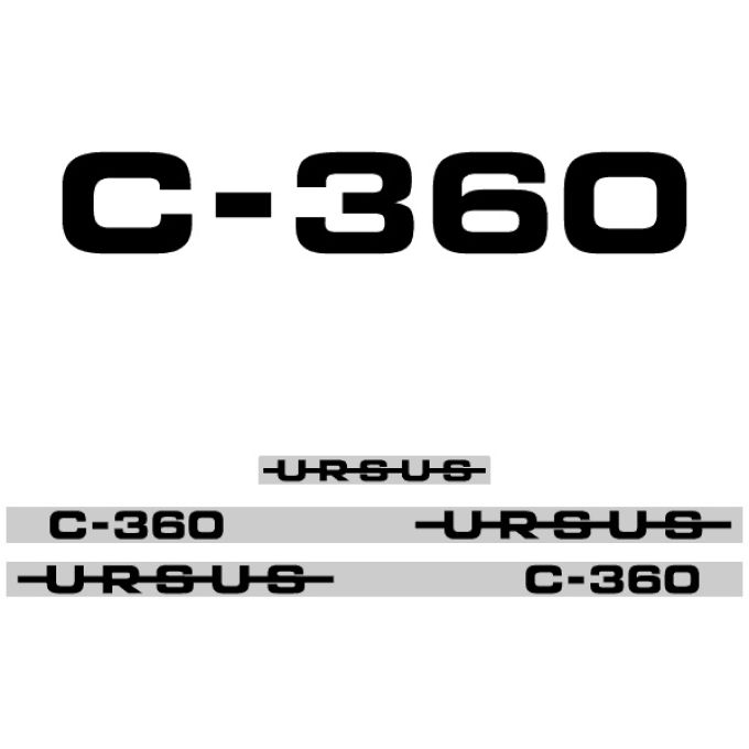 Stickerset Ursus C-360