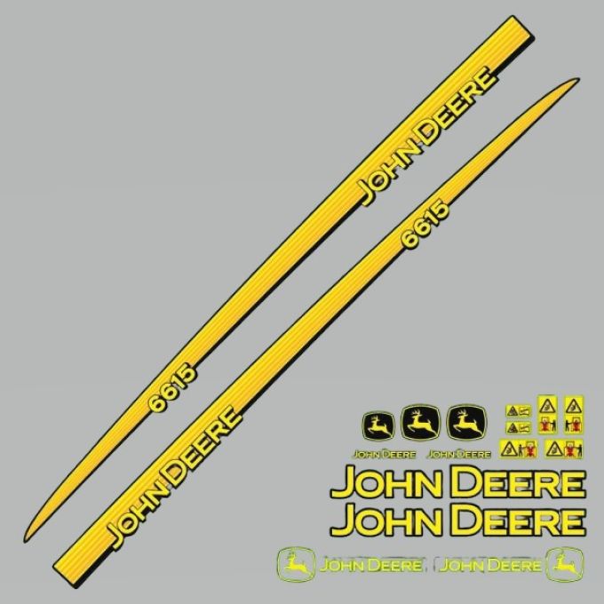 Stickerset John Deere 6615