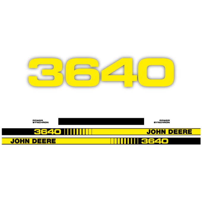 Stickerset John Deere 3640