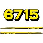 Stickerset John Deere 6715