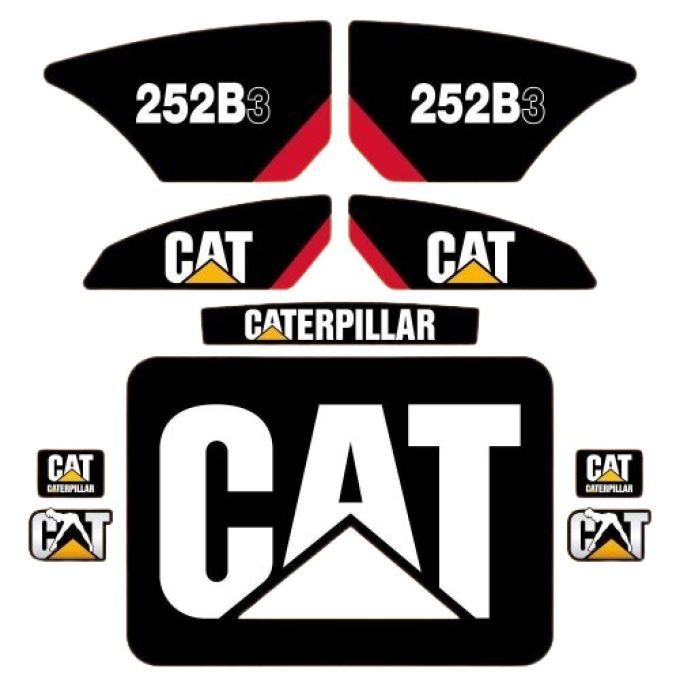 Stickerset Caterpillar CAT 252B3