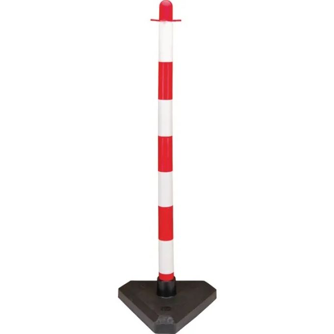 Afzetpaal rood/wit