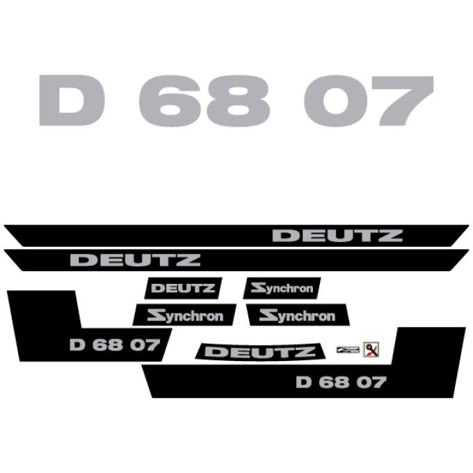 Stickerset Deutz D68-07
