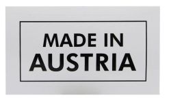 Aufkleber Made in Austria