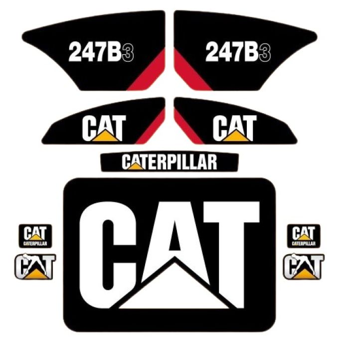 Stickerset Caterpillar CAT 247B3