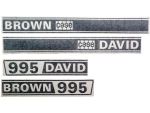 Typenschild David Brown 995