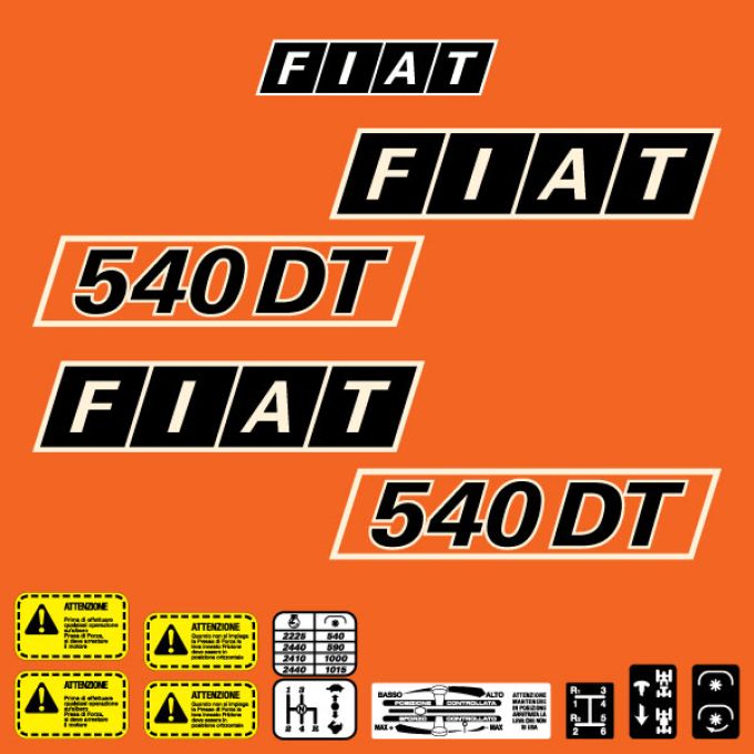 Stickerset Fiat 540 DT