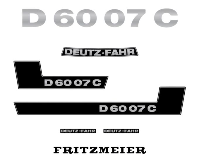 Stickerset Deutz D60-07C