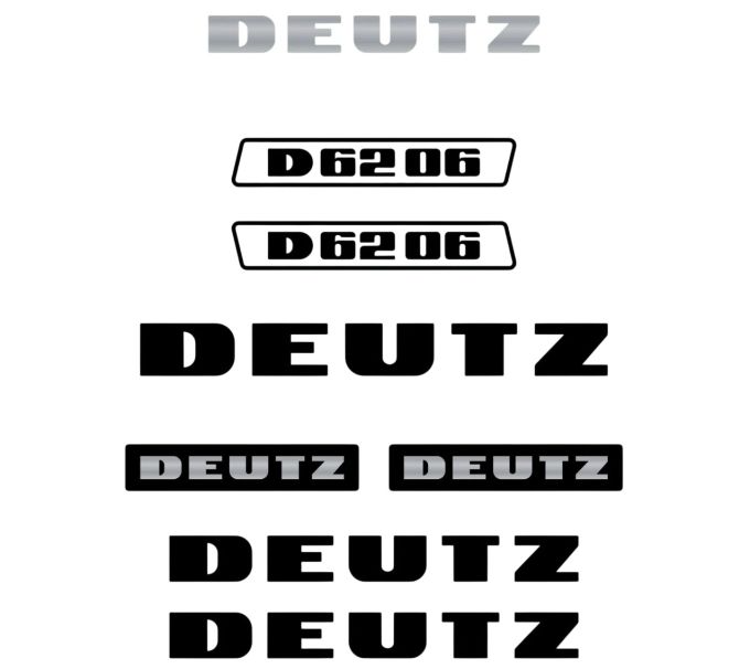 Stickerset Deutz D62-06