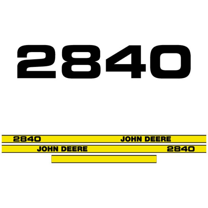 Stickerset John Deere 2840