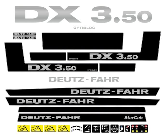 Stickerset Deutz-Fahr DX 3.50