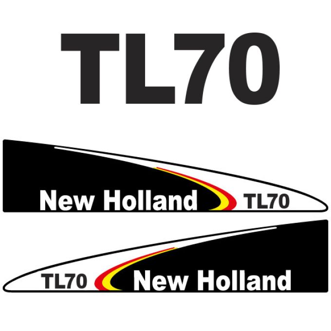 Stickerset New Holland TL 70 black