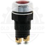 Controlelampje Aluminium ring, rood