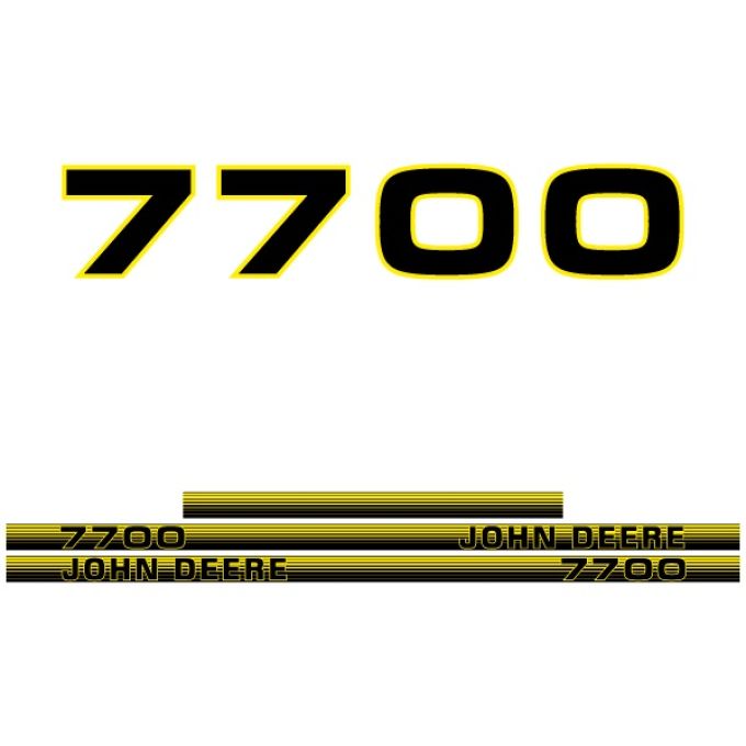 Stickerset John Deere 7700