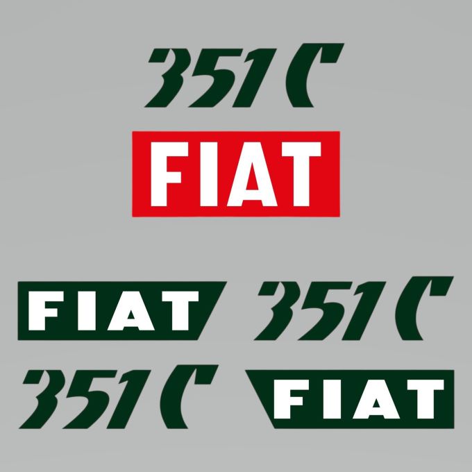 Stickerset Fiat 351 C