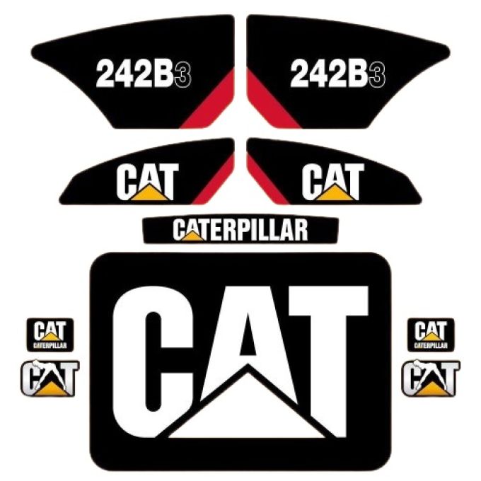 Stickerset Caterpillar CAT 242B3