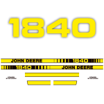 Typenschild John Deere 1840