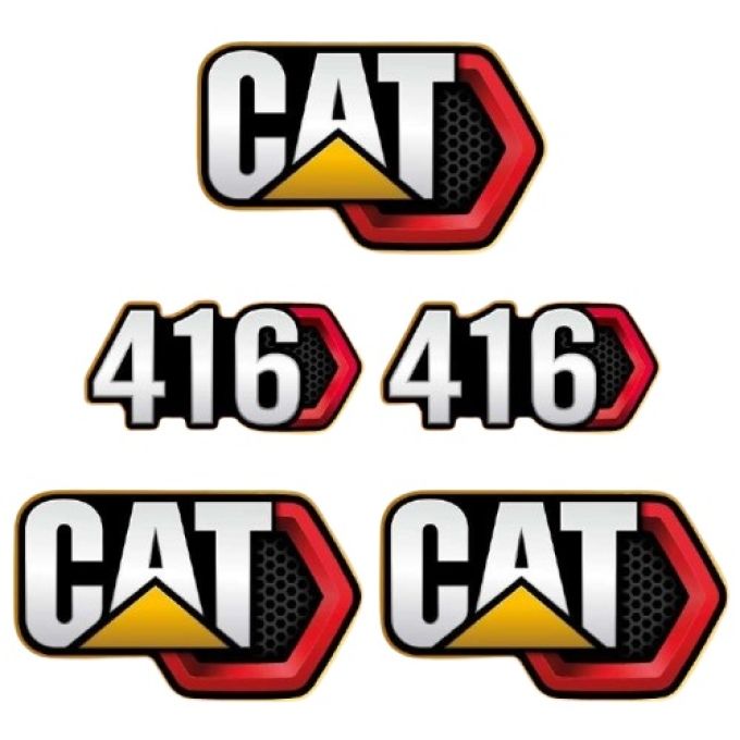 Stickerset Caterpillar CAT 416