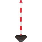 Afzetpaal rood/wit