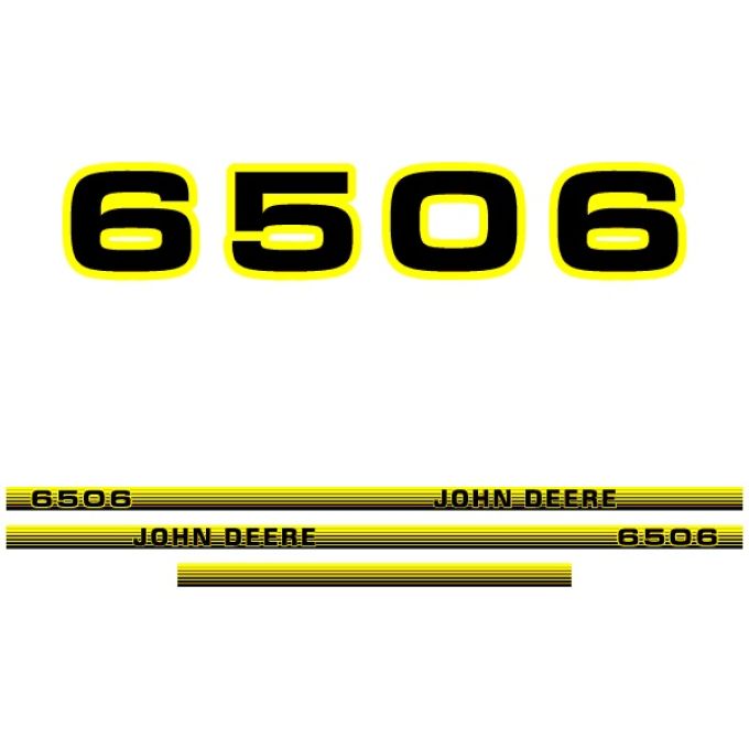 Stickerset John Deere 6506