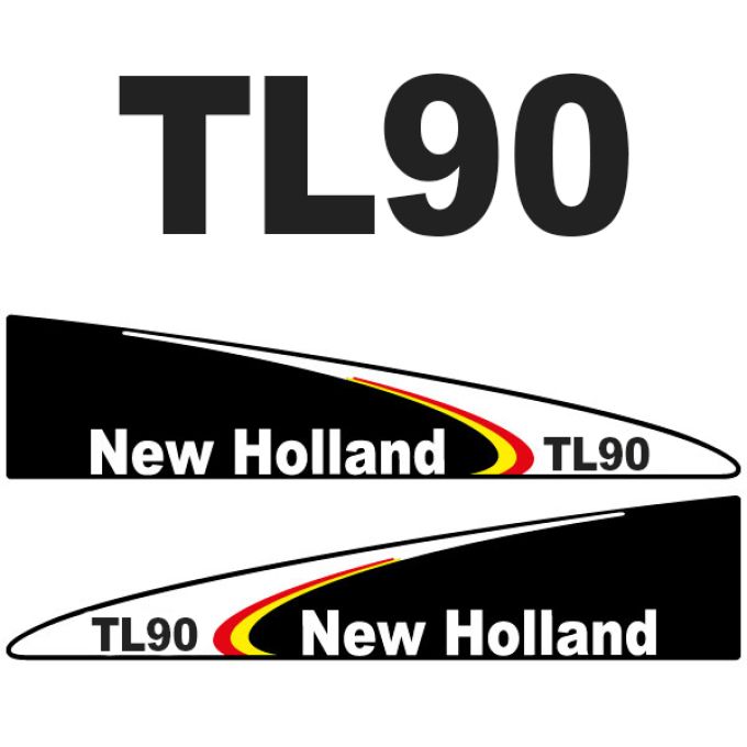 Stickerset New Holland TL 90 black