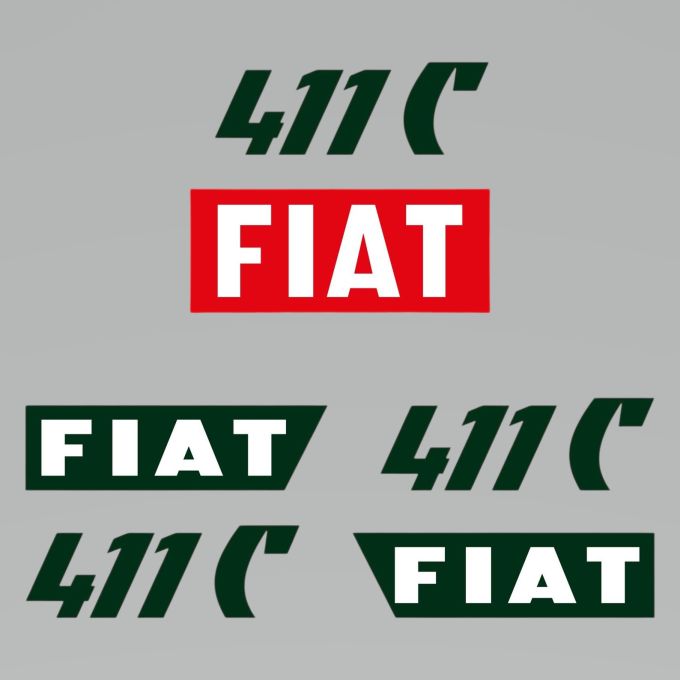 Stickerset Fiat 411 C