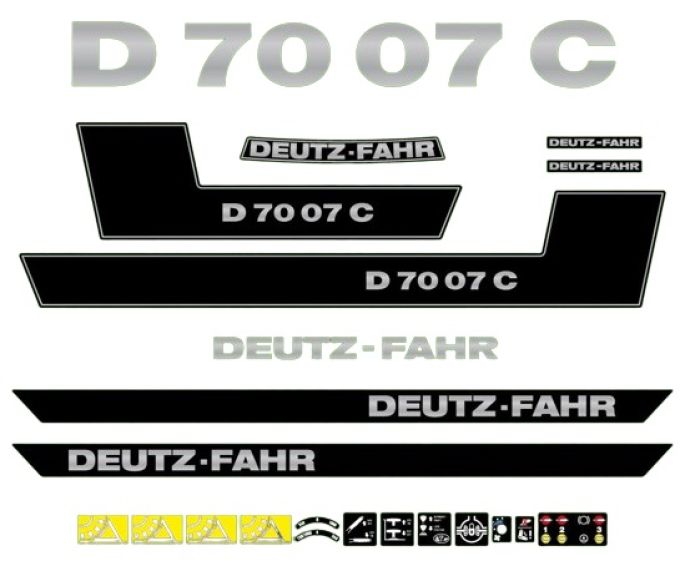 Stickerset Deutz D70-07C