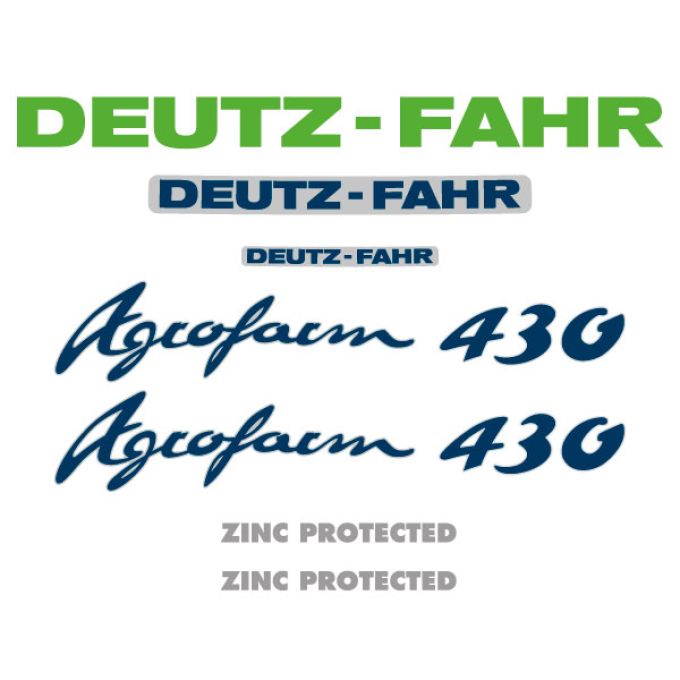 Stickerset Deutz-Fahr Agrofarm 430