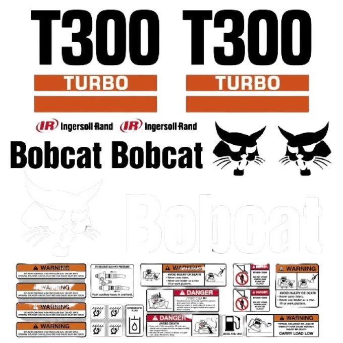 Stickerset Bobcat T300 Turbo