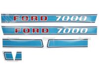 Typenschild Ford 7000