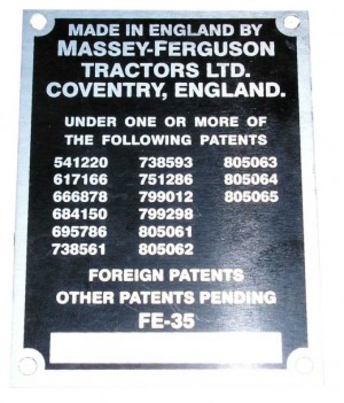 Commission Plate