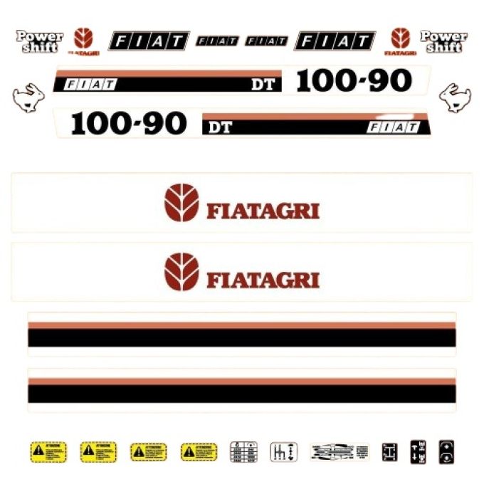 Stickerset Fiat 100-90 DT
