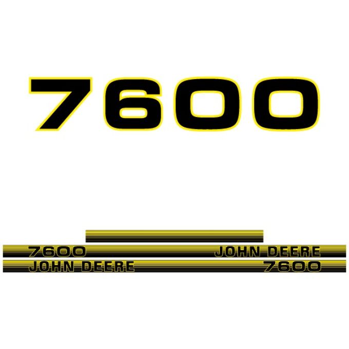 Stickerset John Deere 7600