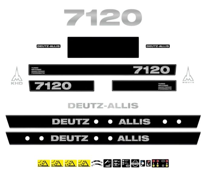 Stickerset Deutz Allis 7120