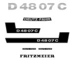 Stickerset Deutz D 4807C