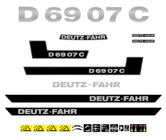 Stickerset Deutz D69-07C