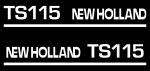 Typenschild New Holland TS115