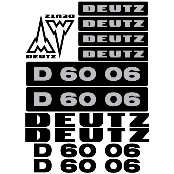 Stickerset Deutz D60-06