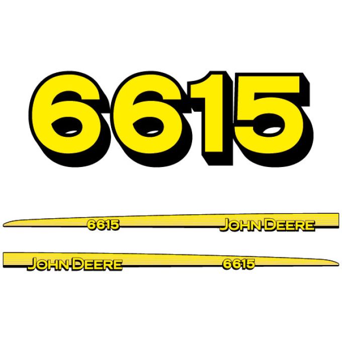 Stickerset John Deere 6615