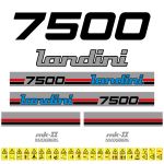 Stickerset Landini 7500 MK-II Maxiblok