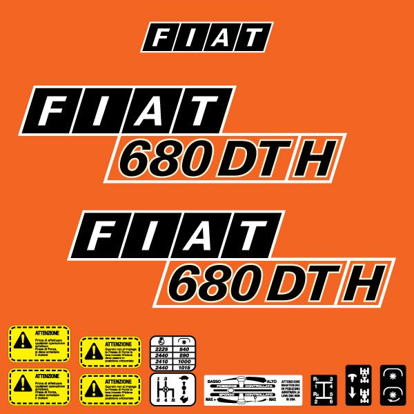 Decal Kit Fiat 680