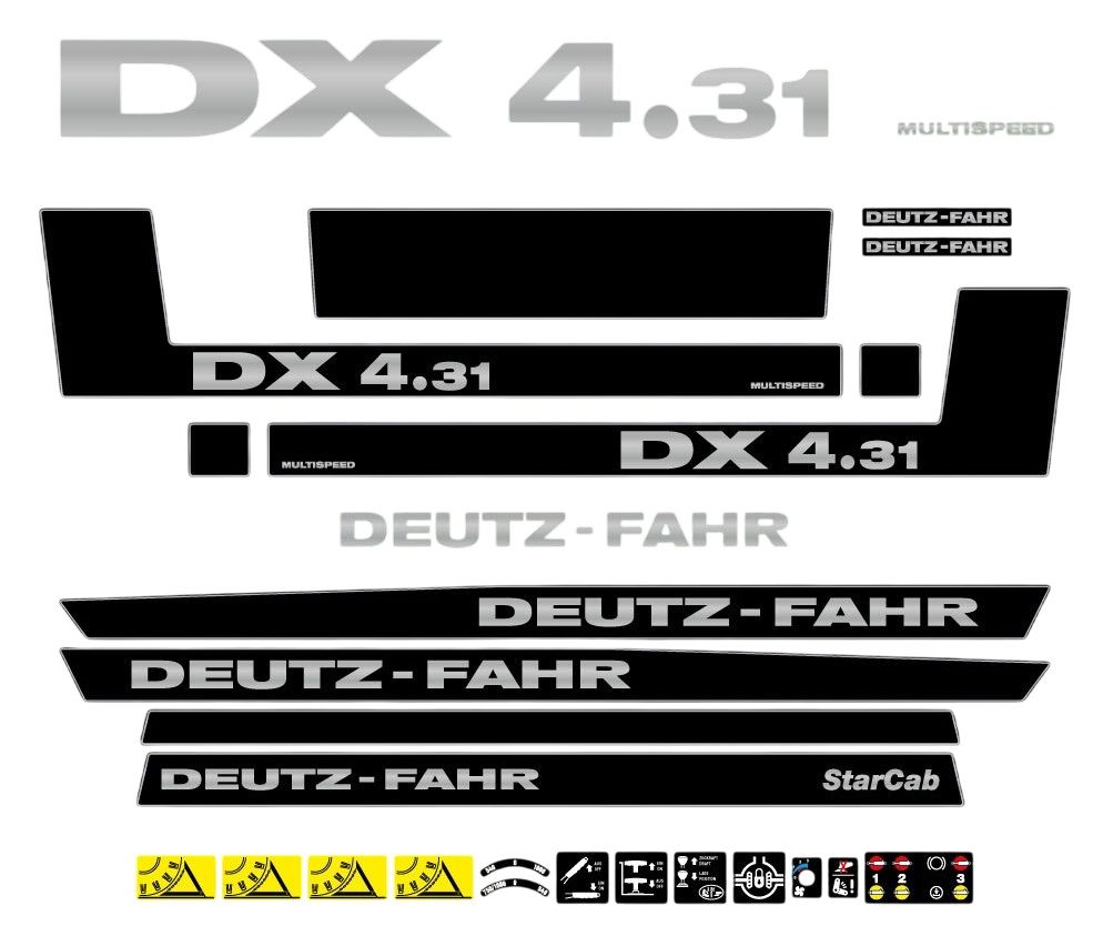 Stickerset Deutz-Fahr DX 4.31