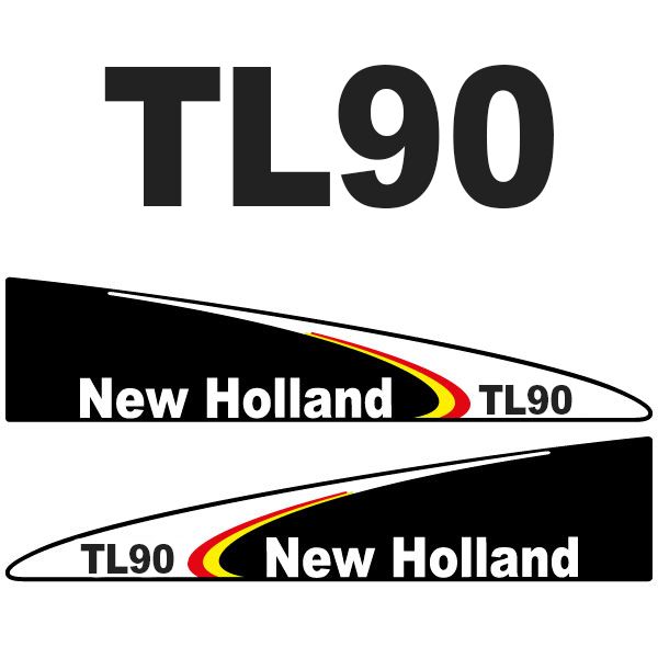 Stickerset New Holland TL 90 black