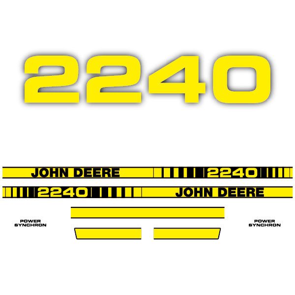 Stickerset John Deere 2240