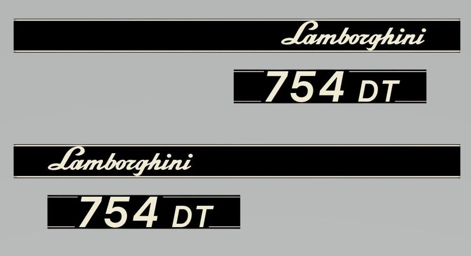 Stickerset Lamborghini 754 DT