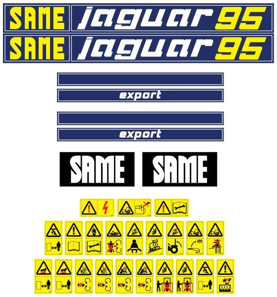 Stickerset Same Jaguar 95 Export