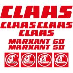 Stickerset Claas Markant 50