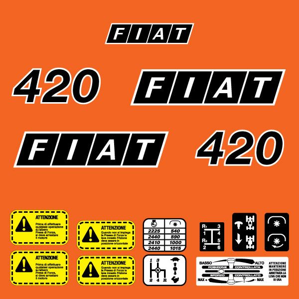 Stickerset Fiat 420