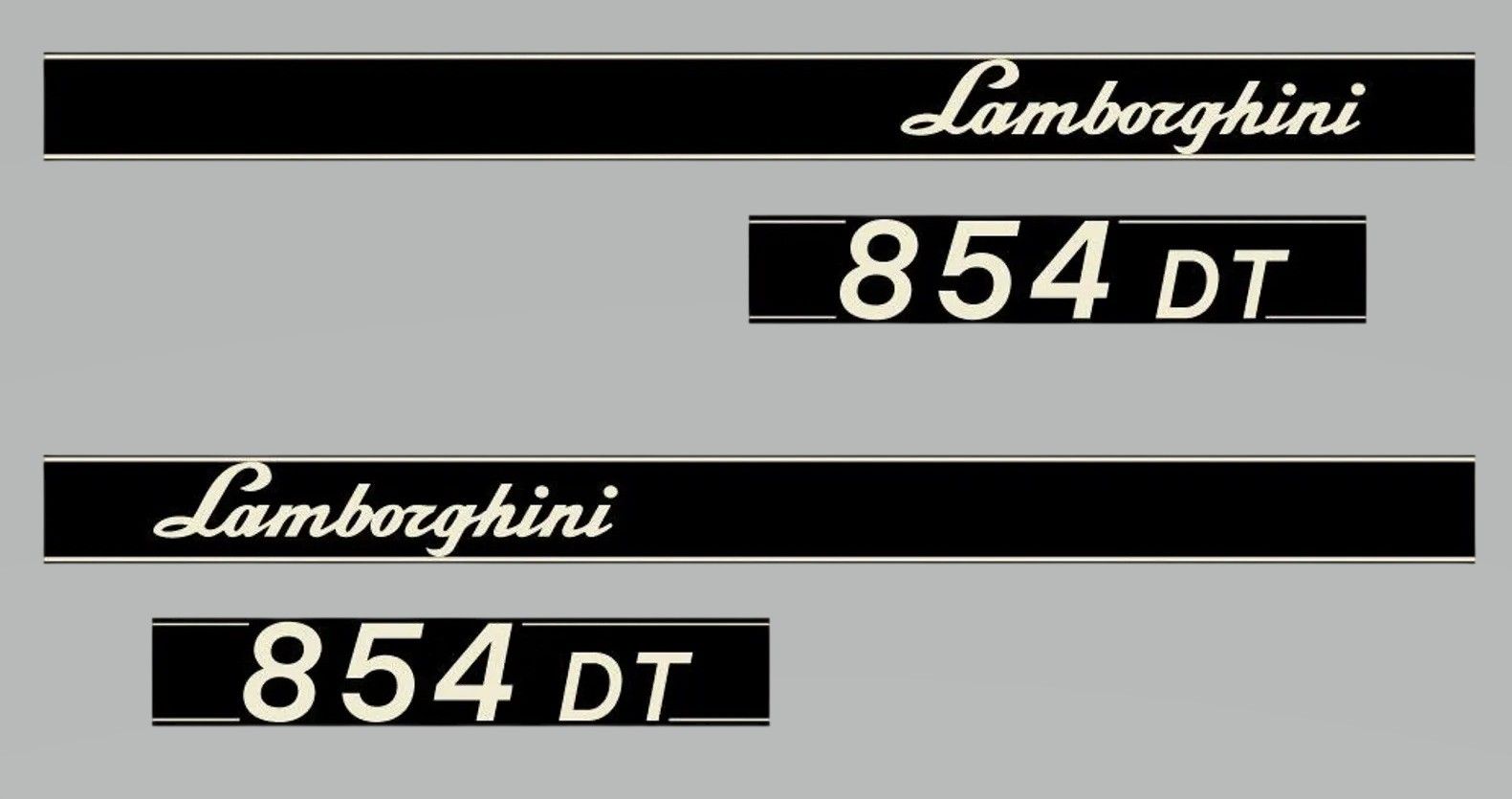 Stickerset Lamborghini 854 DT