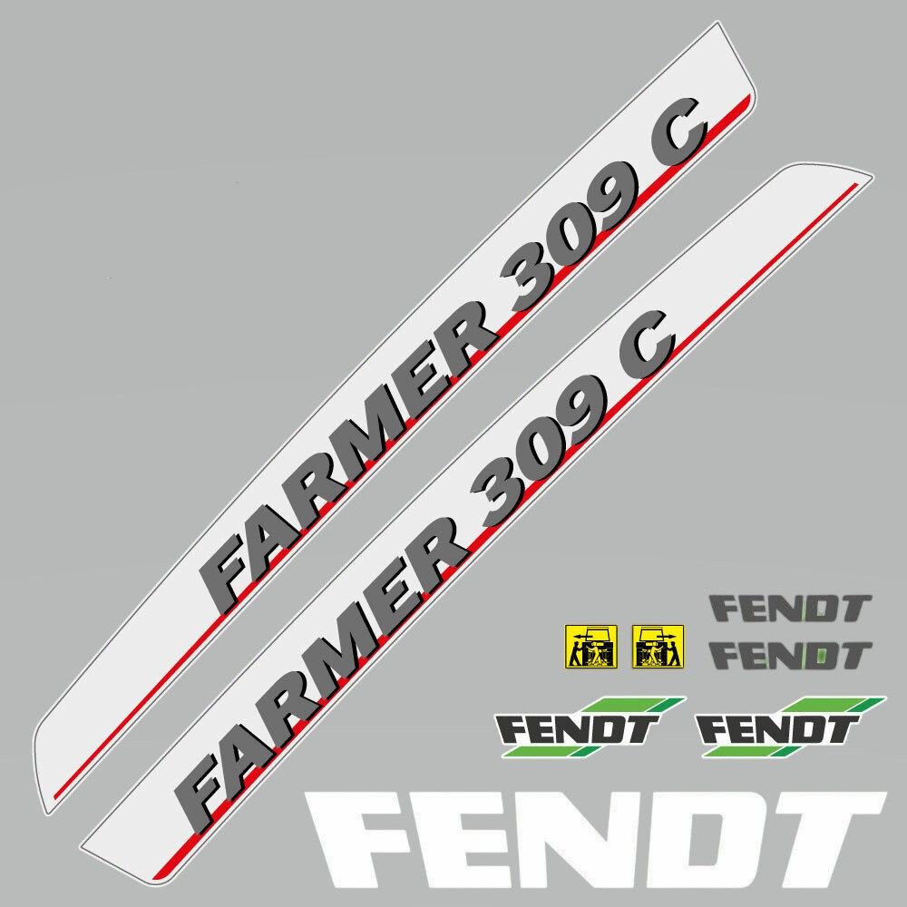 Stickerset Fendt Farmer 309 C (2003)